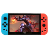 Ігрова приставка RIAS X80 7дюймів IPS 8GB 20000 ігор Blue-Red — світ ретро-ігор у ваших руках!